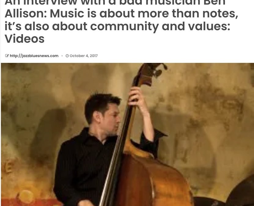 Simon Sargsyan Lies and slanders Ben Allison in JazzBluesNews.com